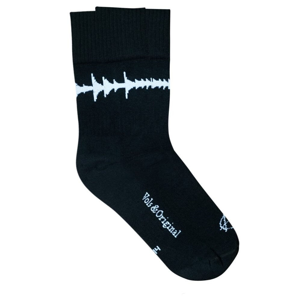 Black 'Amen Break' Socks 90% Cotton