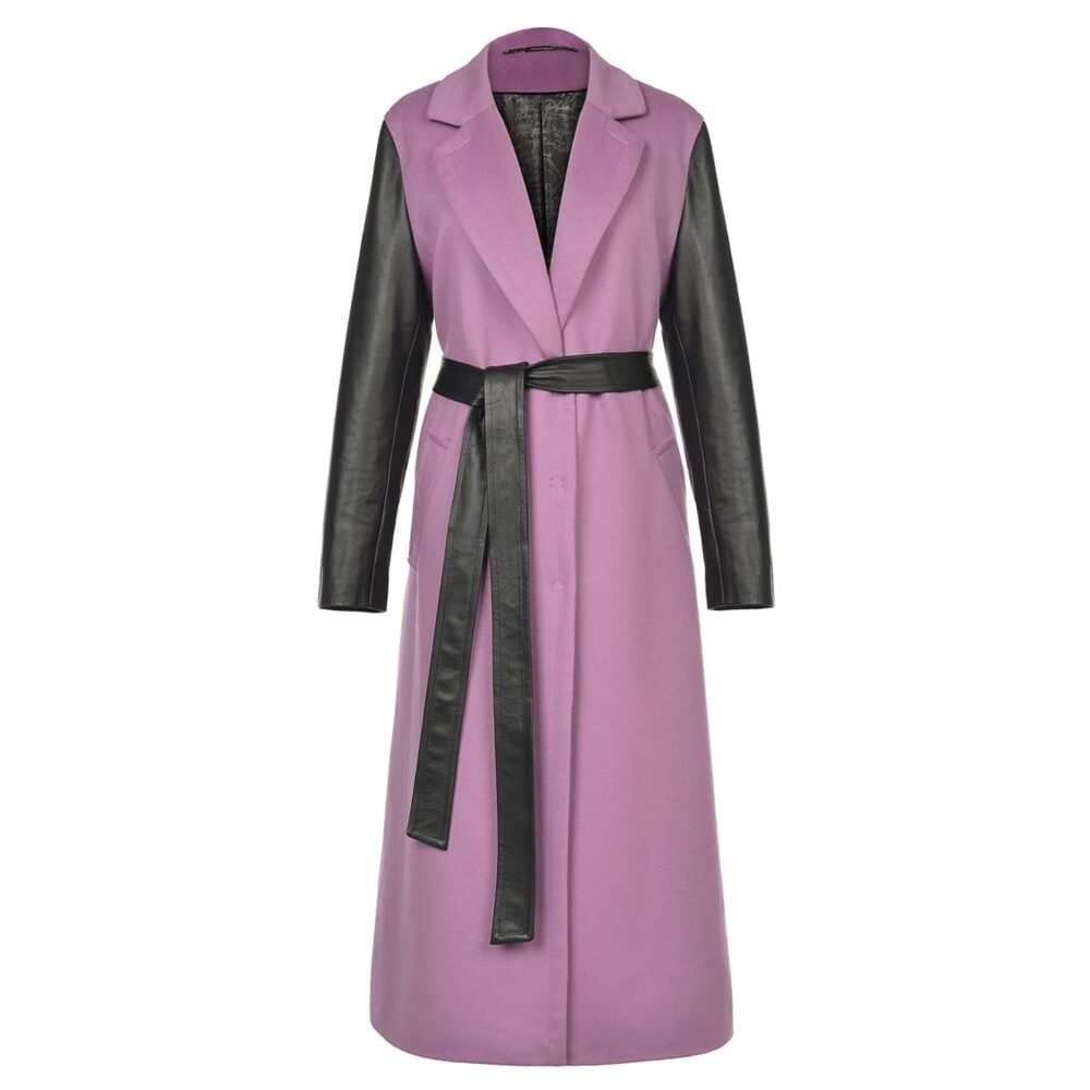 'Amen Rose' Cashmere Trench Coat