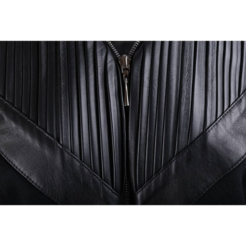 Pleated Bomber Jacket - Image 2