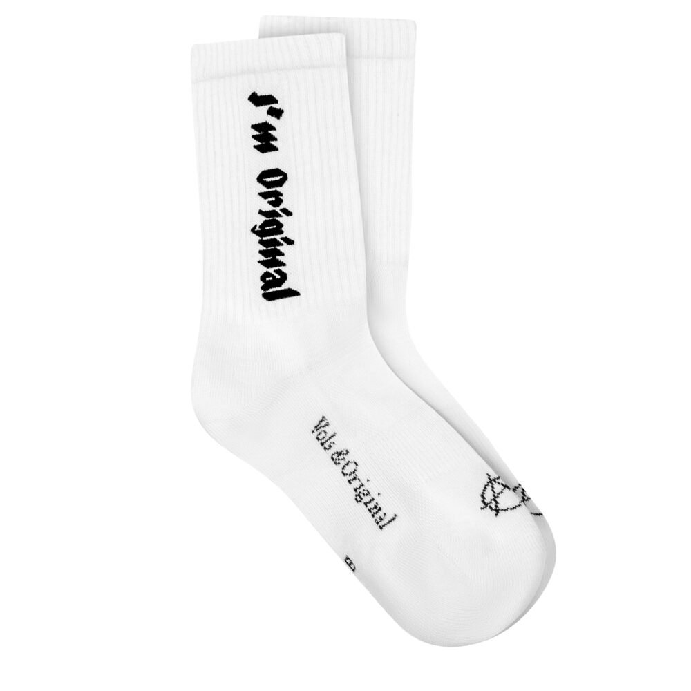 V&O 'Im Original' Tennis Style White Socks 90% Cotton