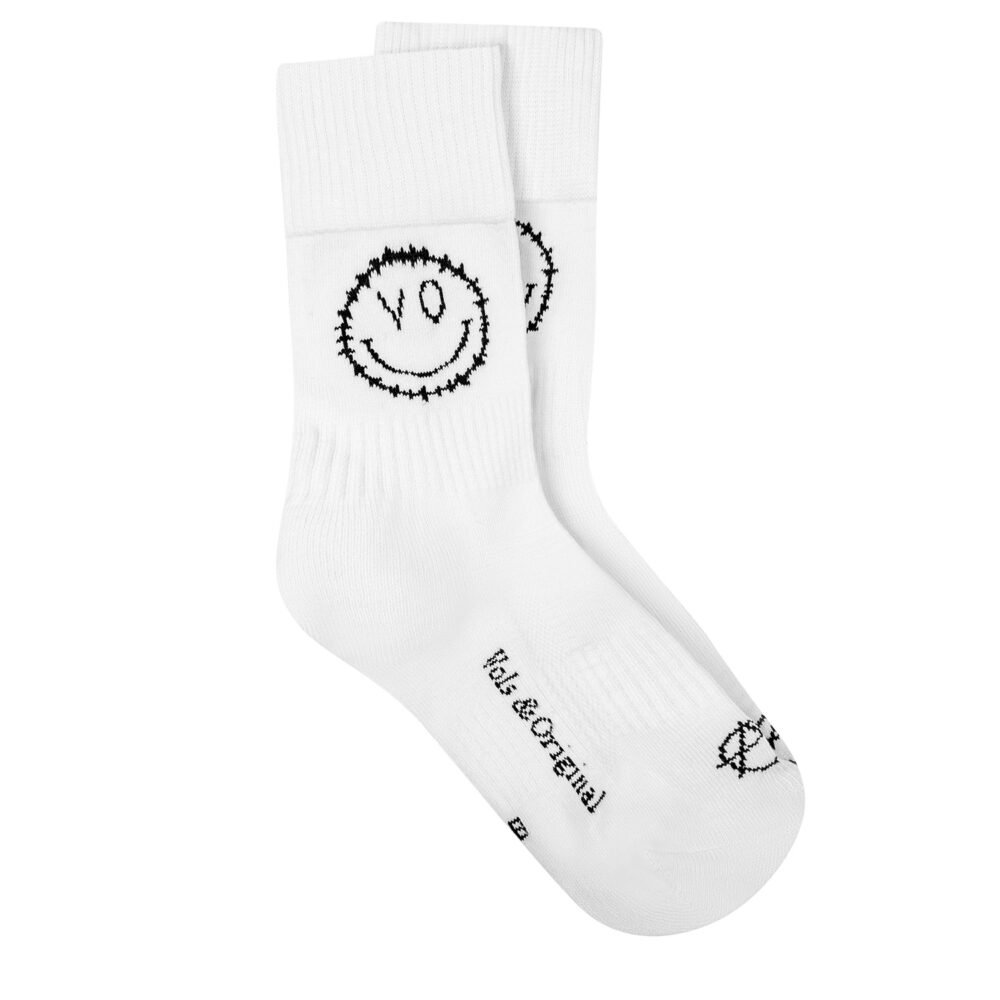 V&O 'Smiley' Tennis Style Socks 90% Cotton