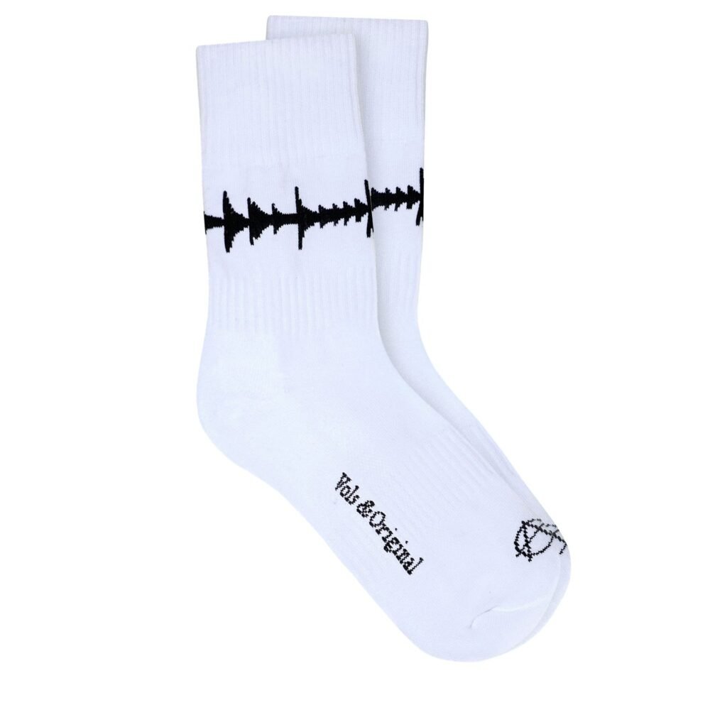 'Amen Break' Socks White 90% Cotton