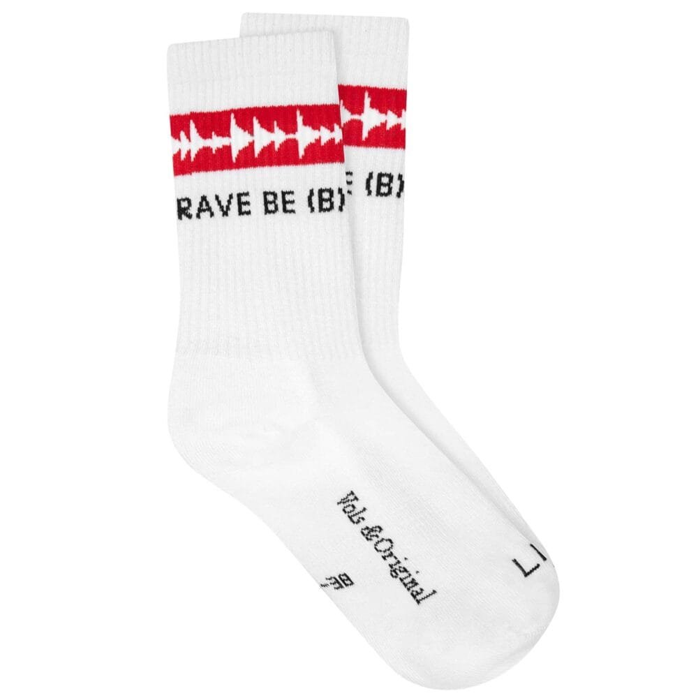 'Be B(Rave)' Tennis Style Socks 90% Cotton